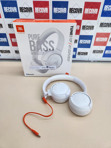 Auriculares JBL Tune 510 BT inalámbricos, blanco